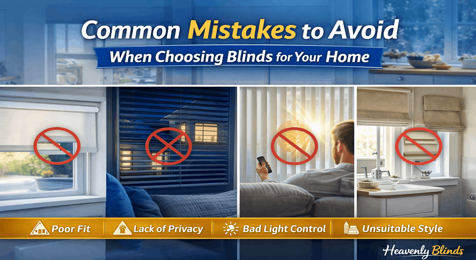 Common Mistakes to Avoid When Choosing Blinds for Your Home
